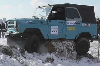 Пермский Джип триал - зима 2010г. УАЗ покоряет бездорожье