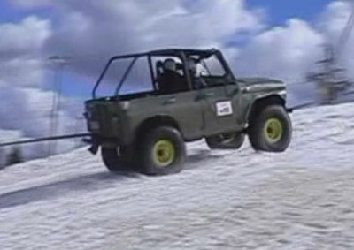 Талма Снег и Грязь 2006 видео - УАЗ по снегу в гору